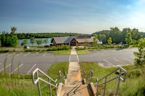 Lake James State Park Schwimmbereich Norden Carolina — Stockfoto