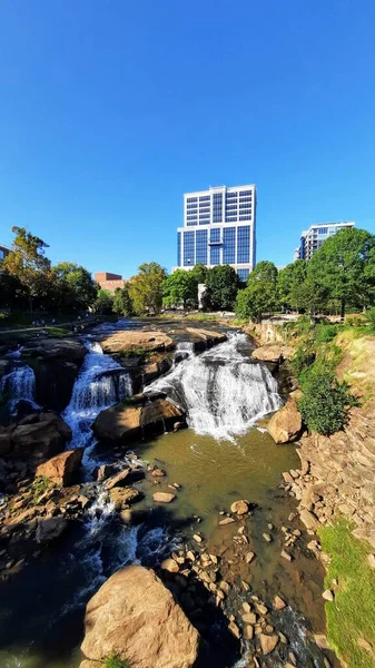 Greenville Güney Carolina Sokak Manzaraları Var — Stok fotoğraf