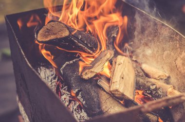 ızgara, seçici focu ızgara/odun yakılan odun yakılan