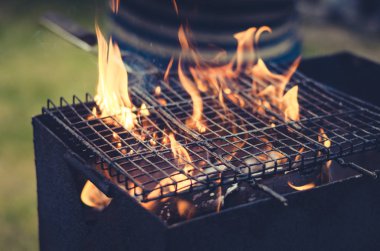 Izgara Barbekü ızgara/ızgara üzerinde açık, kömür ızgara tonda