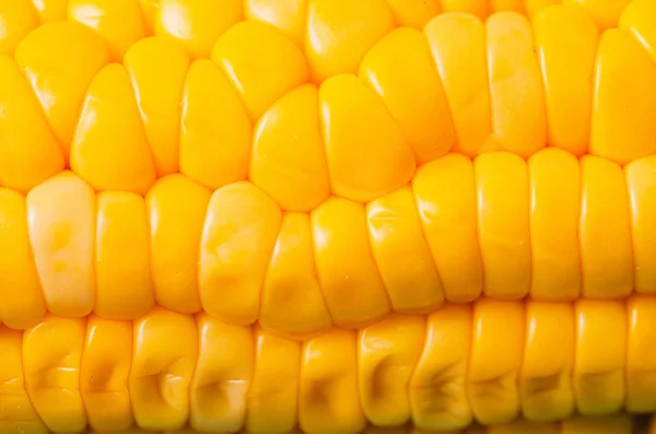 Ears of boiled appetizing corn/vegetarian concept. Close up. Ear — Stock Photo, Image