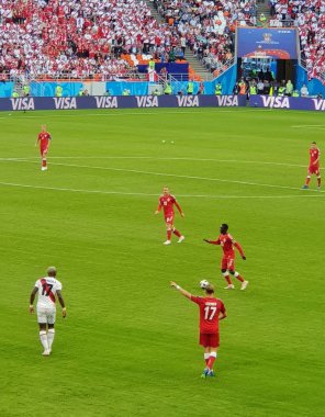 FIFA 2018 maç Danimarka-Peru Saransk Stadyumu, Russia.16.06.2018