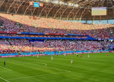 FIFA 2018 maç Danimarka-Peru Saransk Stadyumu, Russia.16.06.2018