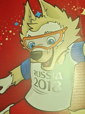 Zabivaka FIFA 2018 yılında Saransk, Rusya'nın sembolü. 16.06.2018