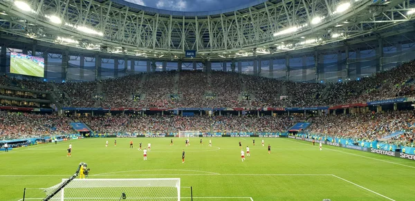FIFA 2018 maç Hırvatistan-Danimarka stadyumda Nijniy Novgorod, Rusya Federasyonu. 01.07.2018