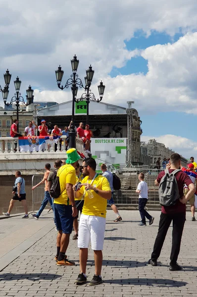 Aficionados Fútbol Fifa 2018 Moscú Rusia 2018 — Foto de Stock