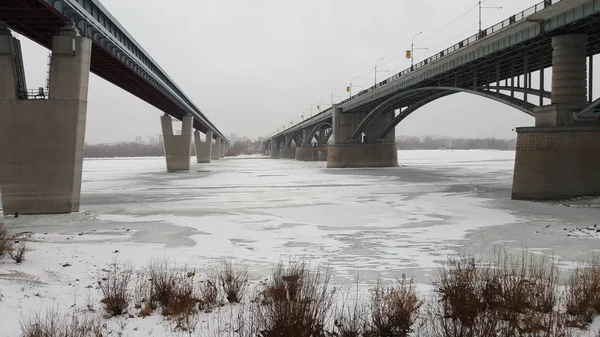 Siberian City View Winter — Stock Photo, Image