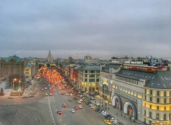 Видом Місто Москва Росія — стокове фото