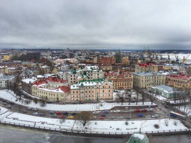 Vyborg, Rusya'nın şehir manzaralı