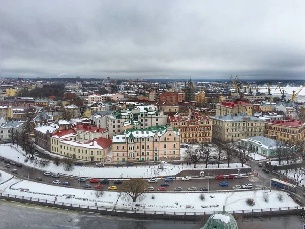 Vue Sur Ville Vyborg Russie — Photo