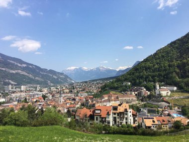 City view of Vaduz, Liechtenstein clipart
