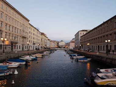 Şehir kanal Trieste, İtalya