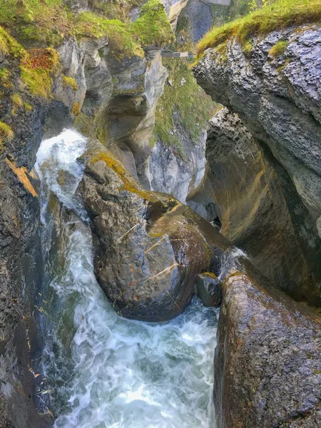 Reichenbach Vodopád Švýcarsku — Stock fotografie
