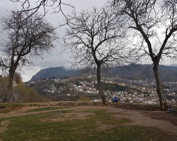 Vista Sulla Città Sarajevo Bosnia — Foto Stock