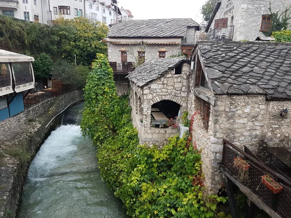 Widok Miasta Mostar Bośnia — Zdjęcie stockowe