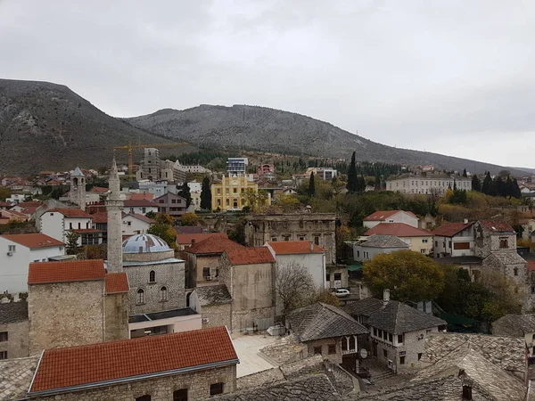 Widok Miasta Mostar Bośnia — Zdjęcie stockowe