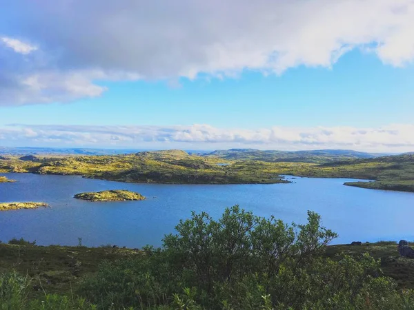 Seenlandschaft Der Tundra Norden Russlands — Stockfoto