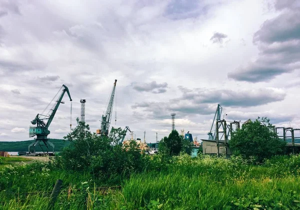 Paisaje Industrial Puerto — Foto de Stock