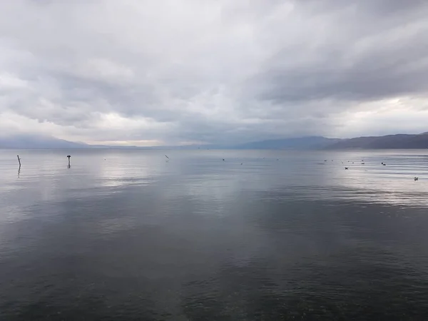 Охридское Озеро Македонии — стоковое фото
