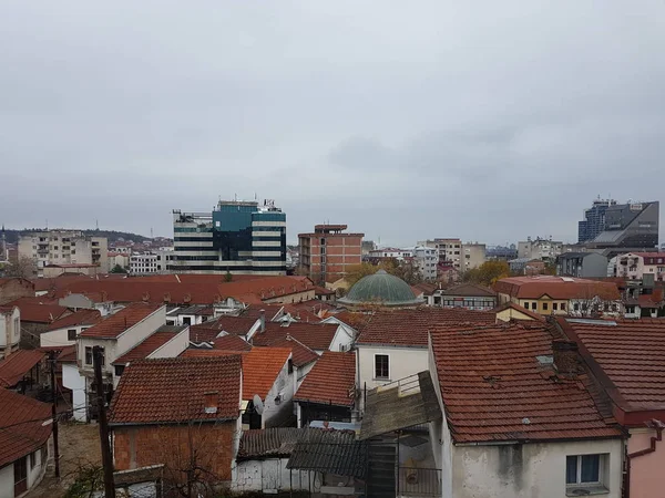Видом Місто Скоп Македонія — стокове фото