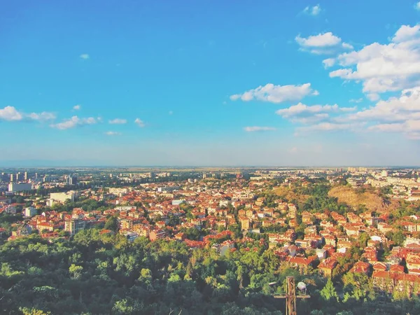 Вид Город Пловдив Болгария — стоковое фото