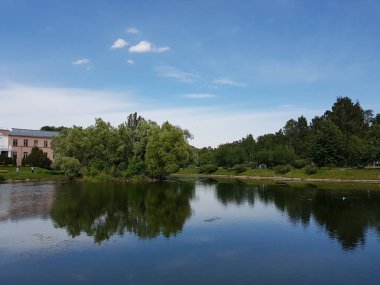 Moskova, Rusya 'da parkta peyzaj