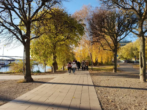 Осенний Пейзаж Стокгольма — стоковое фото