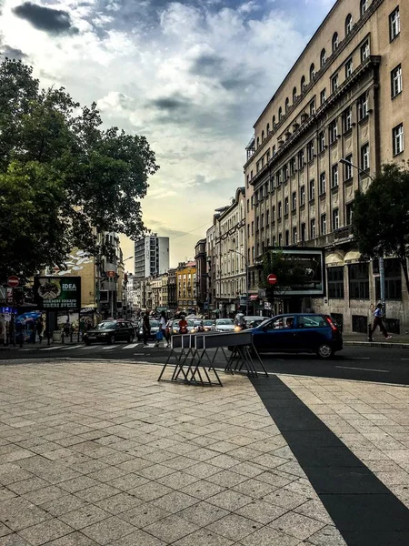 Видом Місто Белград Сербія — стокове фото
