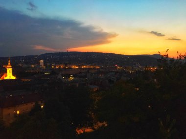 Budapeşte'nin Sunset cityscape'i, Macaristan