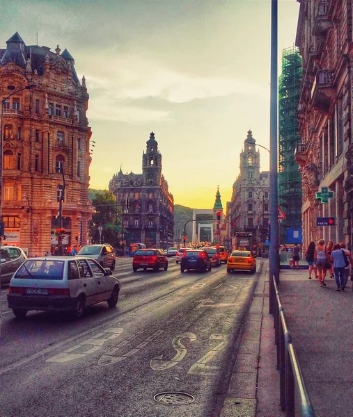 Видом Місто Будапешт Угорщина — стокове фото