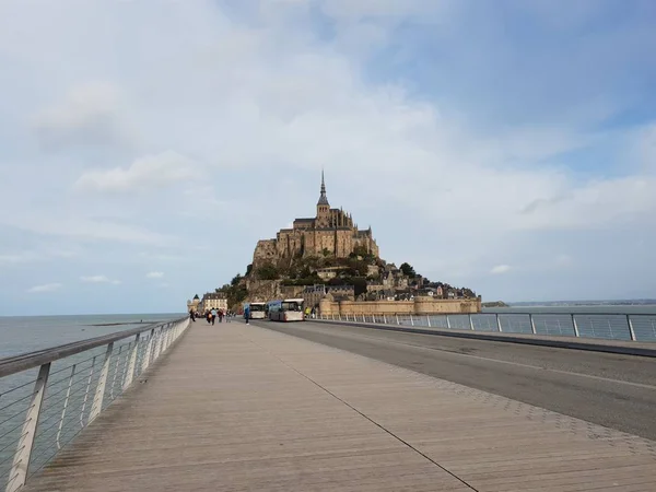 Abdij Van Mont Saint Michel Frankrijk — Stockfoto
