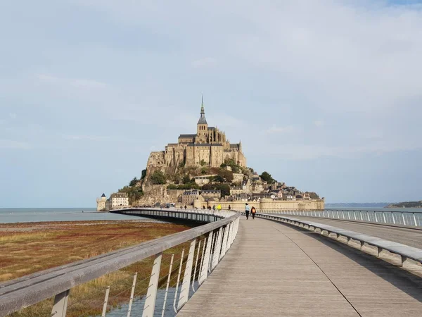 Αβαείο Του Mont Saint Michel Στη Γαλλία Royalty Free Φωτογραφίες Αρχείου