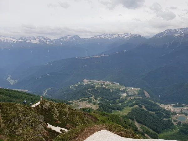 Caucaso Montagne Paesaggio Sochi Russia — Foto Stock