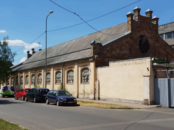 Industriële Architectuur Van Riga Letland — Stockfoto