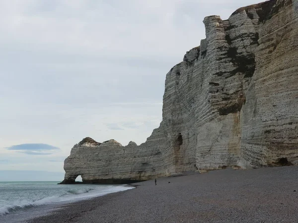 Rocas Orilla Del Mar Normandía Francia —  Fotos de Stock