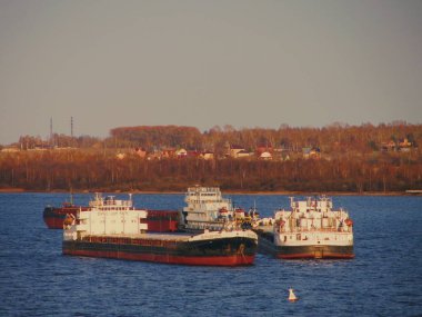 Rusya 'daki Cherepovets kasabasının kırsal manzarası