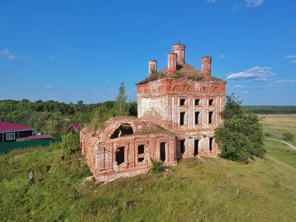 Église Orthodoxe Abandonnée Drone — Photo