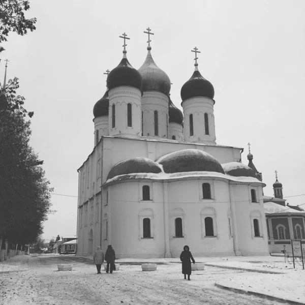 Vista Storica Della Città Kolomna Inverno — Foto Stock