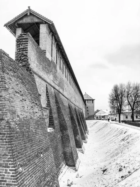 冬のコロンナの歴史的な街の景色 — ストック写真