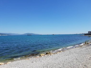 Yazın deniz manzarası