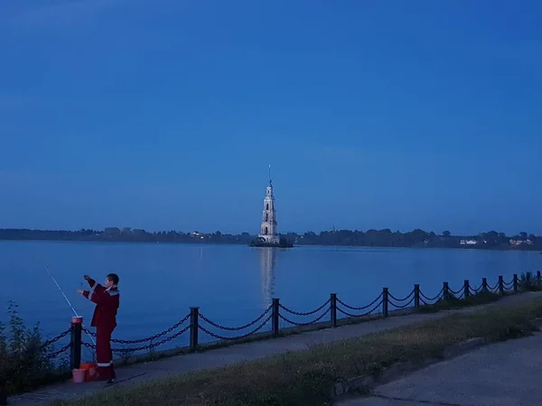 Campanile Della Chiesa Fiume — Foto Stock