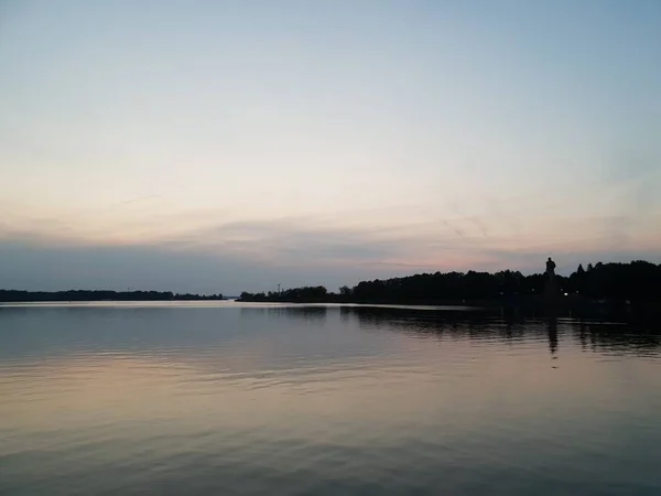 Paisagem Fluvial Verão — Fotografia de Stock