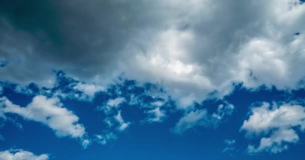 Nubes Colmadas Sobre Los Árboles Aldea — Vídeo de stock