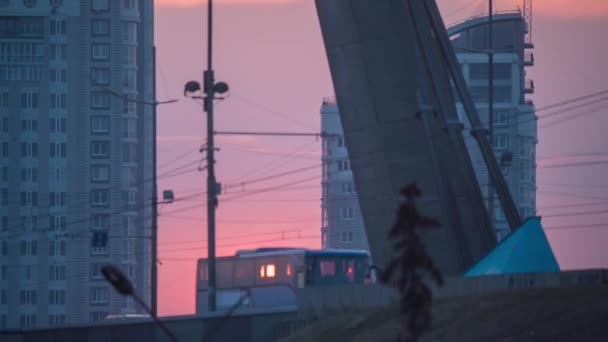 Сповільненої Зйомки Захід Сонця — стокове відео