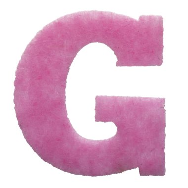 Alfabe G keçe yapılır