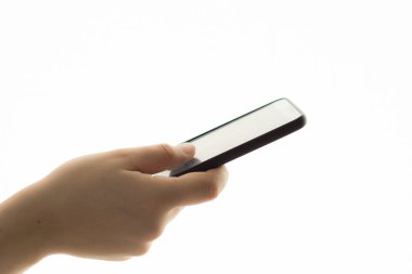 İş için beyaz artalanları üstünde belgili tanımlık gitmek