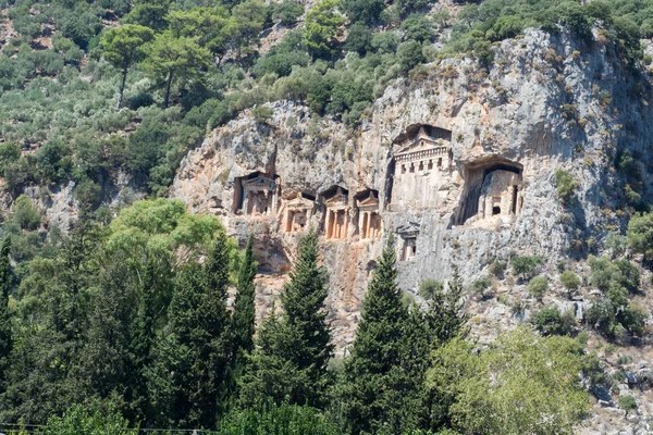 Rock Tombs Dalyan Turkey — Stock Photo, Image