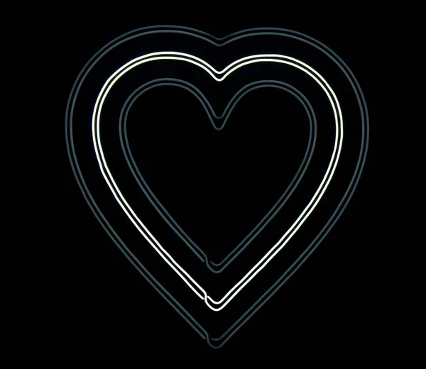 Neon light  Heart stock photo