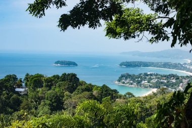 İçin turistik seyahat tatil için bkz: Karon Beach, Kata Beach, Patong Beach, Phuket View Point yüksek görüntüsü Karon bakış açısı Tayland alınmıştır