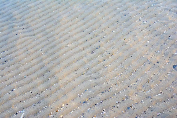 Písčité dno pod transparentní mořské vody — Stock fotografie